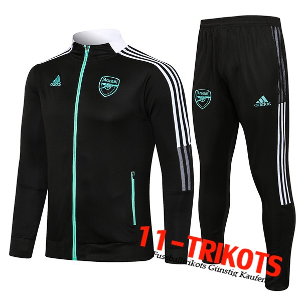 FC Arsenal Trainingsanzug (Jacke) Schwarz 2021/2022