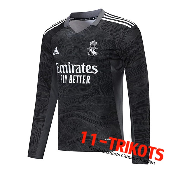 Real Madrid Torhuter Trikot Schwarz Langarm 2021/2022