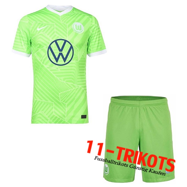 Camiseta Futbol Vfl Wolfsburg Niños Titular 2021/2022