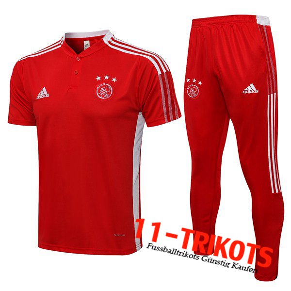 AFC Ajax Poloshirt + Hose Rot 2021/2022