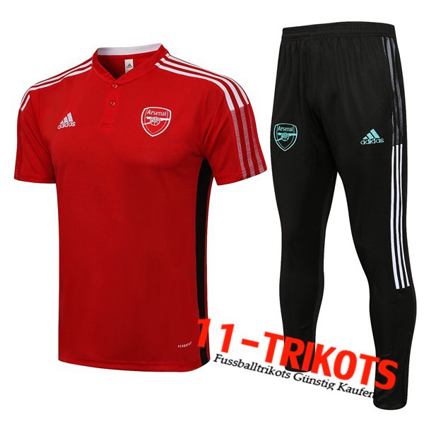 Arsenal Poloshirt + Hose Rot 2021/2022