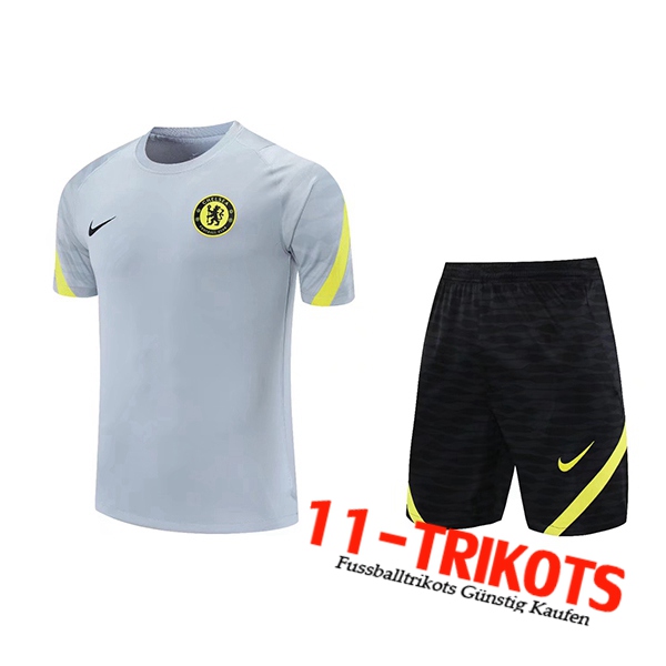FC Chelsea Trainingstrikot + Shorts Grau 2021/2022