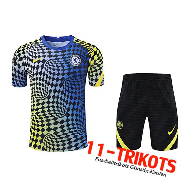 FC Chelsea Trainingstrikot + Shorts Blau 2021/2022