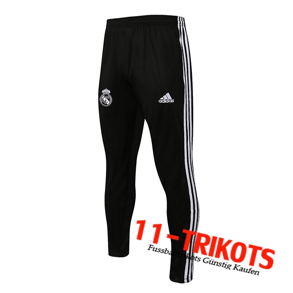 Pantalon Entrenamiento Real Madrid Negro/Blanca 2021/2022