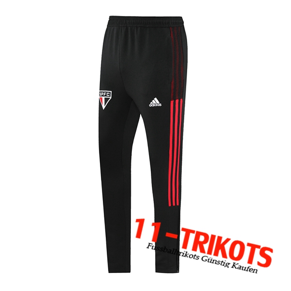 Pantalon Entrenamiento Sao Paulo FC Negro/Rojo 2021/2022