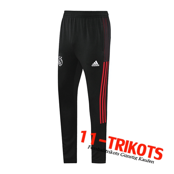 Pantalon Entrenamiento AFC Ajax Negro/Rojo 2021/2022