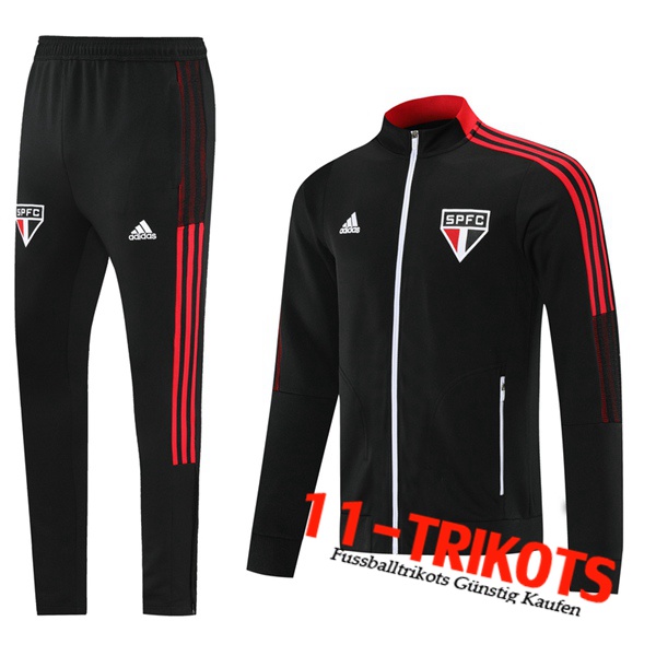 Sao Paulo FC Trainingsanzug (Jacke) Schwarz 2021/2022