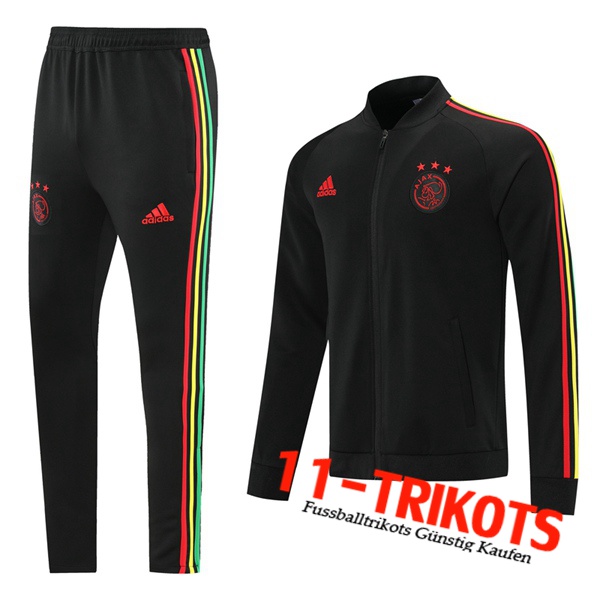 AFC Ajax Trainingsanzug (Jacke) Schwarz 2021/2022