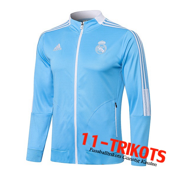 Chaquetas Futbol Real Madrid Azul/Blanca 2021/2022