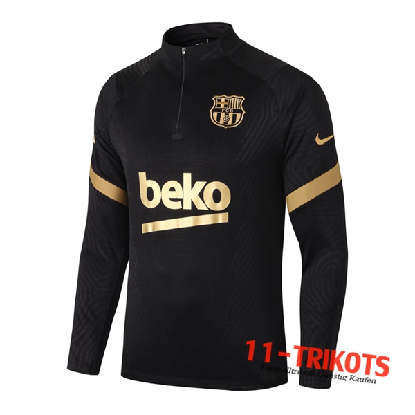 Sudadera de entrenamiento FC Barcelona Negro/Amarillo 2020/2021