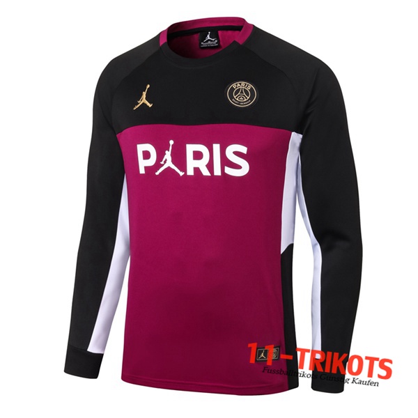 Sudadera de entrenamiento Jordan PSG Negro/Roja 2020/2021