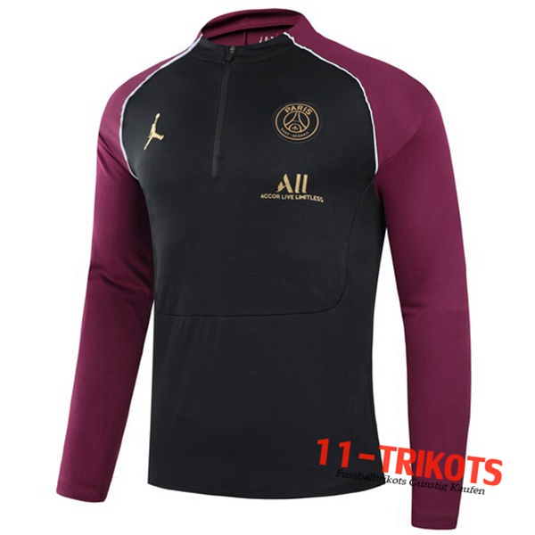 Sudadera de entrenamiento Jordan PSG Negro/Violet 2020/2021