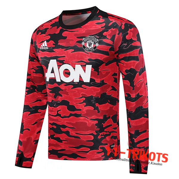 Sudadera de entrenamiento Manchester United Negro/Roja 2020/2021