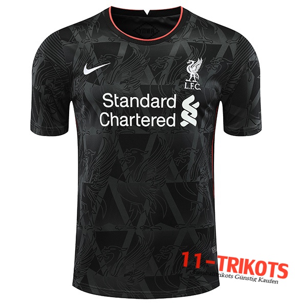 Neuestes FC Liverpool Trainingstrikot Schwarz/Weiß 2020/2021 | 11-trikots