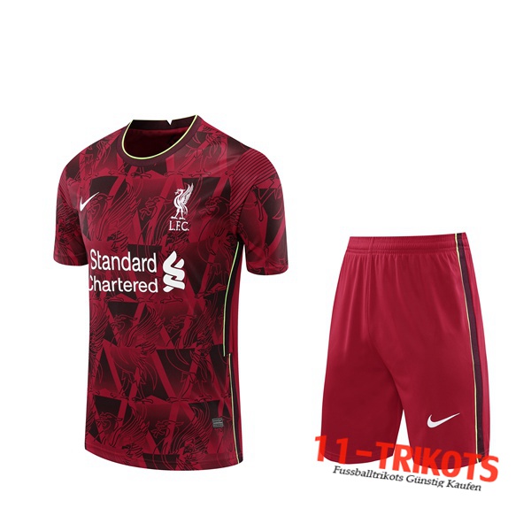 Neuestes FC Liverpool Trainingstrikot + Shorts Rot/Weiß 2020/2021 | 11-trikots