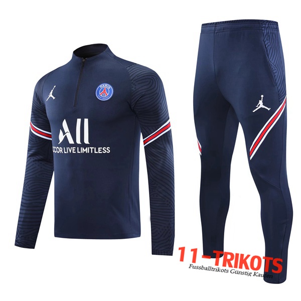 Jordan PSG Trainingsanzug Blau Marin 2020/2021 | 11-Trikots