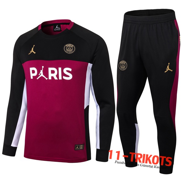 Jordan PSG Trainingsanzug Schwarz/Rot 2020/2021 | 11-Trikots