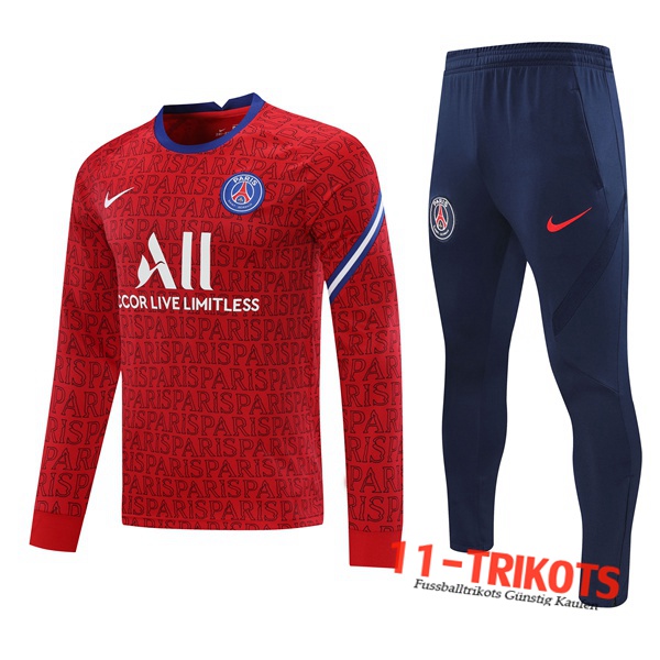 PSG Trainingsanzug Rot 2020/2021 | 11-Trikots