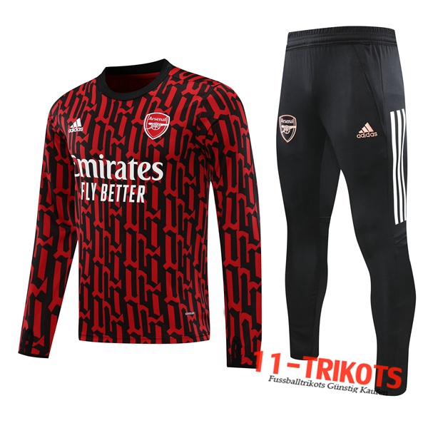 Arsenal Trainingsanzug Rot/Schwarz 2020/2021 | 11-Trikots