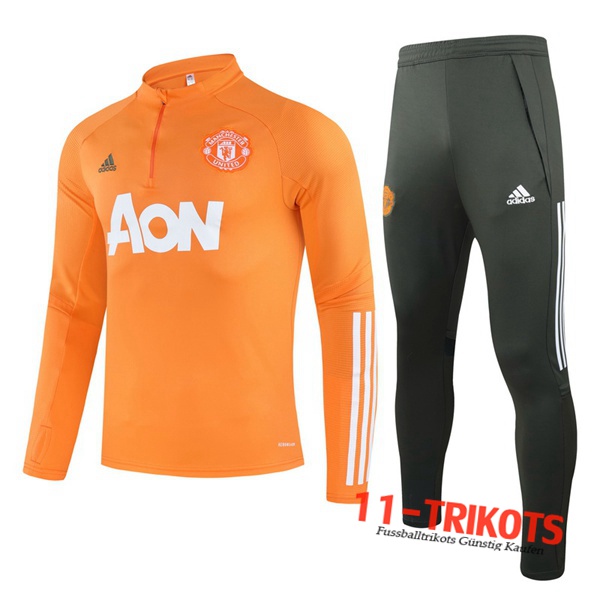 Manchester United Trainingsanzug Orange 2020/2021 | 11-Trikots