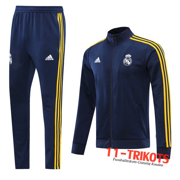 Real Madrid Trainingsanzug (Jacke) Blau Marin 2020/2021 | 11-Trikots