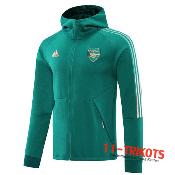 Chaqueta Con Capucha Arsenal Verde 2020/2021