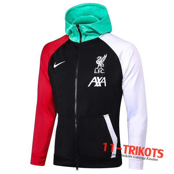 Chaqueta Con Capucha FC Liverpool Blanco/Negro 2020/2021