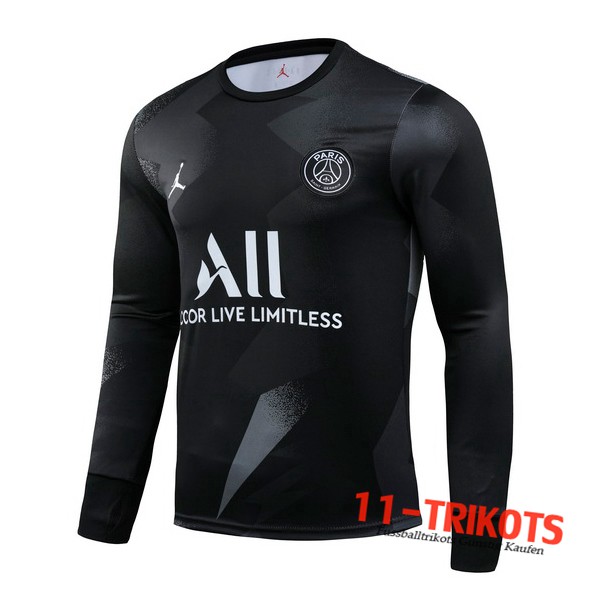 Sudadera de entrenamiento Pairis PSG Jordan Negro 2019/2020