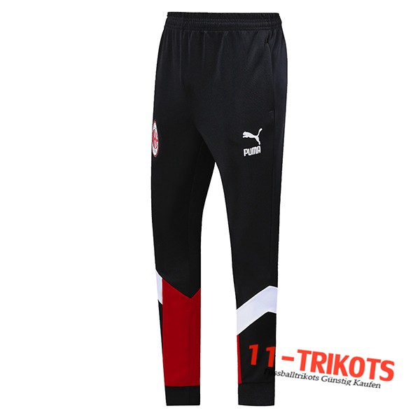 Pantalones Entrenamiento AC Milan Negro Roja 2019 2020