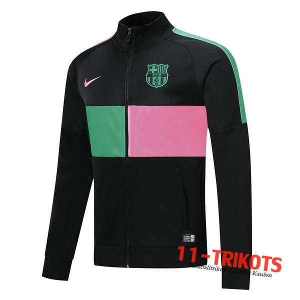 Chaqueta Futbol FC Barcelona Negro Verde Rosa 2019 2020