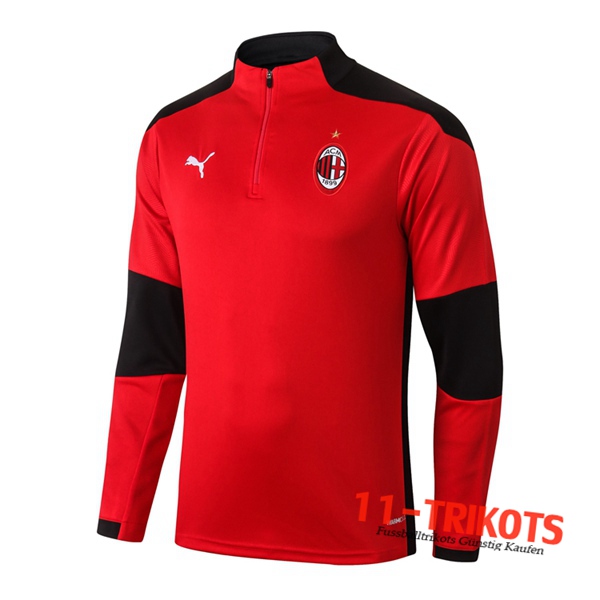 Sudadera de entrenamiento Milan AC Roja 2020/2021