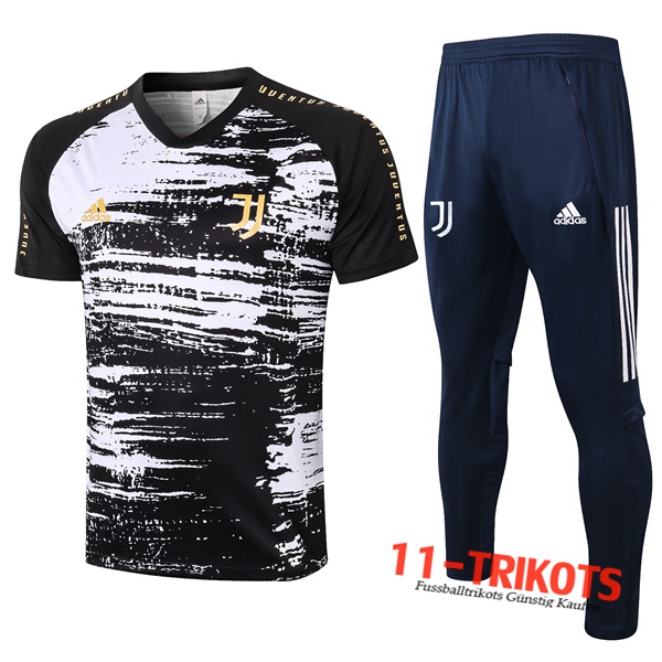 Juventus Trainingstrikot + Hose Schwarz 2020/2021