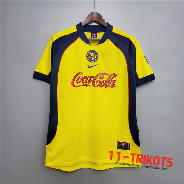 Neuestes Fussball Club America Retro Heimtrikot 2001/2002