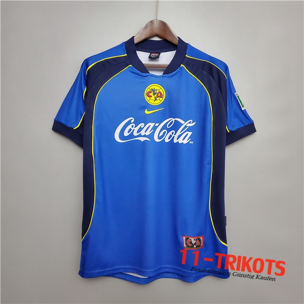 Neuestes Fussball Club America Retro Auswärtstrikot 2001/2002