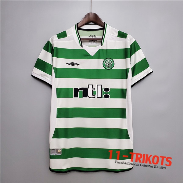 Neuestes Fussball Celtic FC Retro Heimtrikot 2001/2003