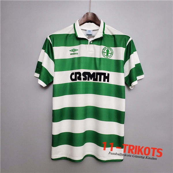Neuestes Fussball Celtic FC Retro Heimtrikot 1987/1989