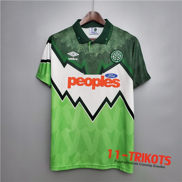 Neuestes Fussball Celtic FC Retro Heimtrikot 1991/1992