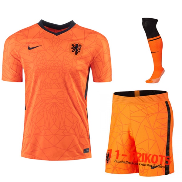 Zusammen Fussball Niederlande Heimtrikot (Short+Socken) 2020/2021 | 11-trikots