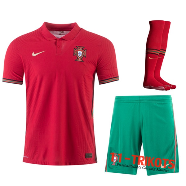 Zusammen Fussball Portugal Heimtrikot (Short+Socken) 2020/2021 | 11-trikots