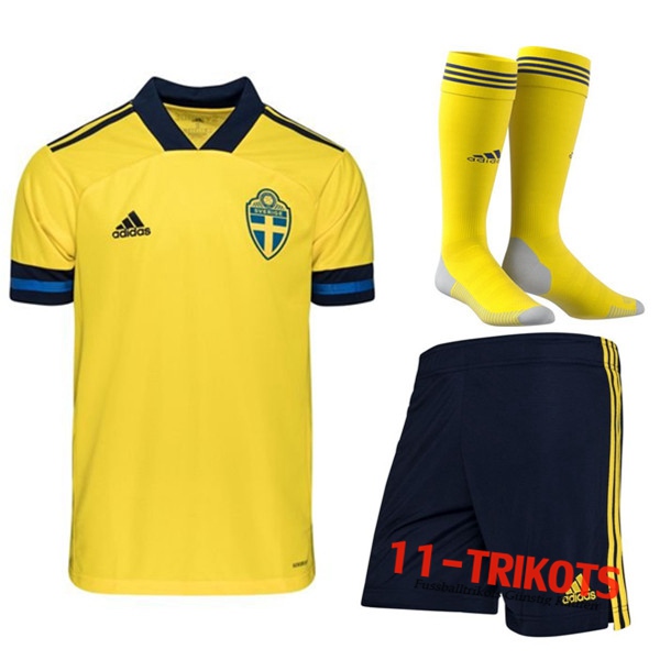 Zusammen Fussball Schweden Heimtrikot (Short+Socken) 2020/2021 | 11-trikots