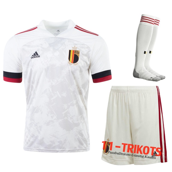 Zusammen Fussball Belgien Auswärtstrikot (Short+Socken) 2020/2021 | 11-trikots