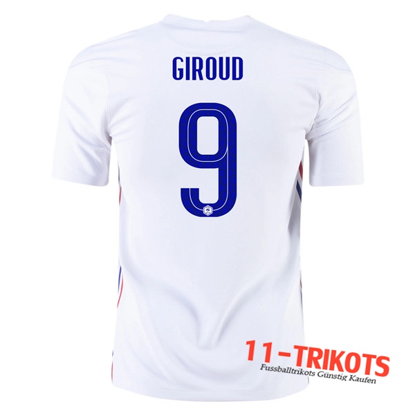 Fussball Frankreich (Giroud 9) Auswärtstrikot 2020/2021 | 11-trikots