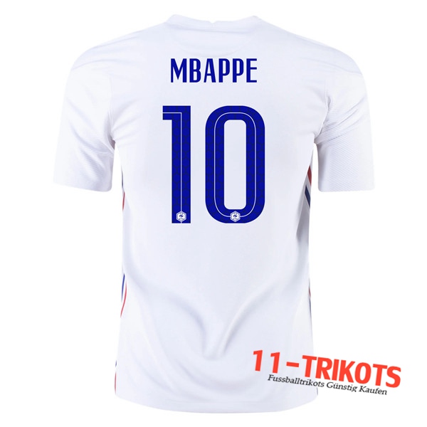 Fussball Frankreich (Mbappe 10) Auswärtstrikot 2020/2021 | 11-trikots