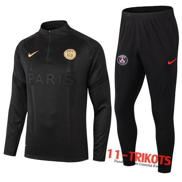 Pairis PSG Trainingsanzug Schwarz 2020 2021 | 11-trikots