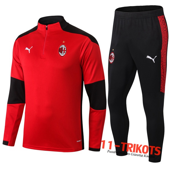 Milan AC Trainingsanzug Rot 2020 2021 | 11-trikots