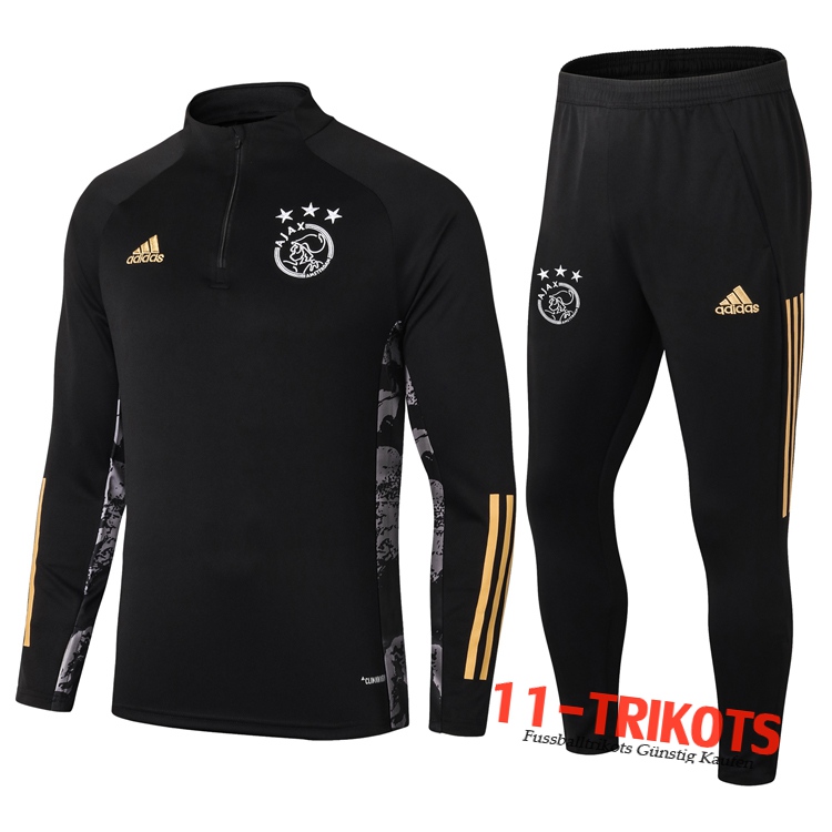 AFC Ajax Trainingsanzug Schwarz 2020 2021 | 11-trikots