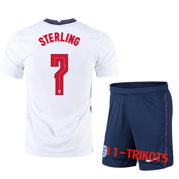 Fussball UEFA Euro 2020 England (Sterling 7) Kinder Heimtrikot | 11-trikots