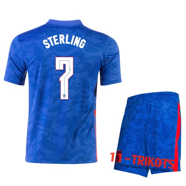 Fussball UEFA Euro 2020 England (Sterling 7) Kinder Auswärtstrikot | 11-trikots
