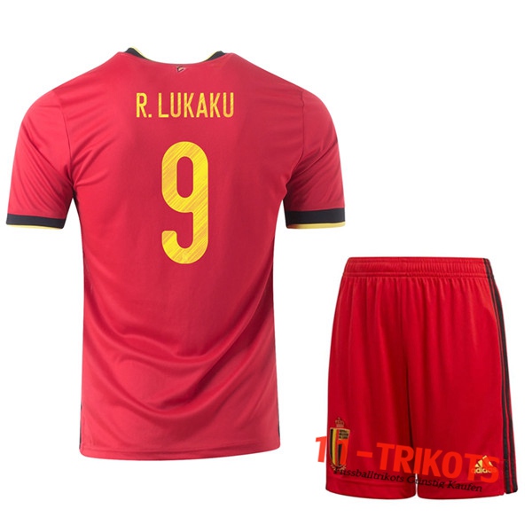 Fussball UEFA Euro 2020 Belgien (R.Lukaku 9) Kinder Heimtrikot | 11-trikots