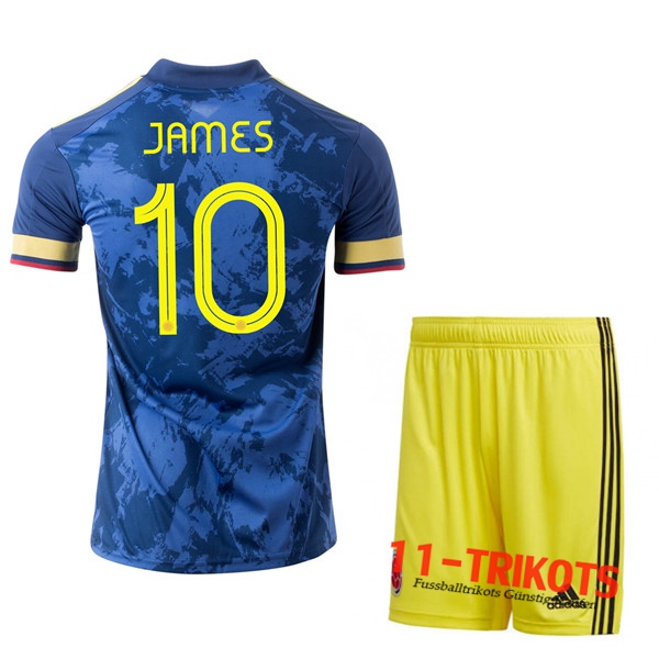 Fussball UEFA Euro 2020 Kolumbien (JAMES 10) Kinder Auswärtstrikot | 11-trikots